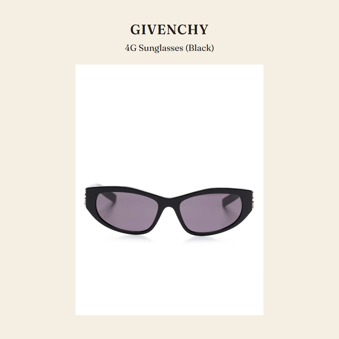 지방시(Givenchy) 4G Sunglasses (Black) 선글라스 - 영국 정품 직수입 | Lhea UK(레아영국)
