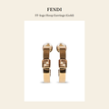 펜디(Fendi) FF-logo Hoop Earrings (Gold) 주얼리 - 영국 정품 직수입 | Lhea UK(레아영국)