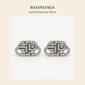 발렌시아가(Balenciaga) Logo Stud Earrings (Silver) 주얼리 - 영국 정품 직수입 | Lhea UK(레아영국)