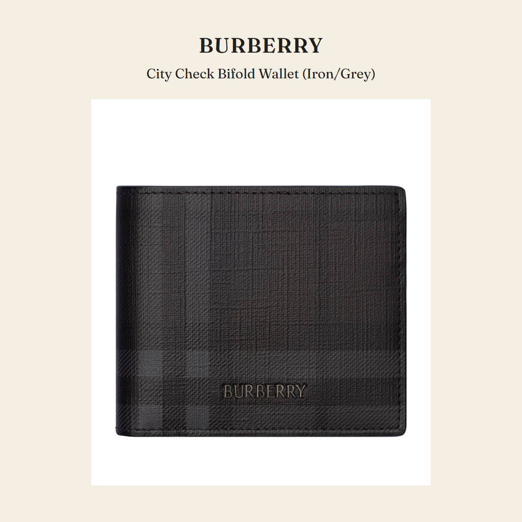 버버리(Burberry) City Check Bifold Wallet (Iron/Grey) 지갑 - 영국 정품 직수입 | Lhea UK(레아영국)