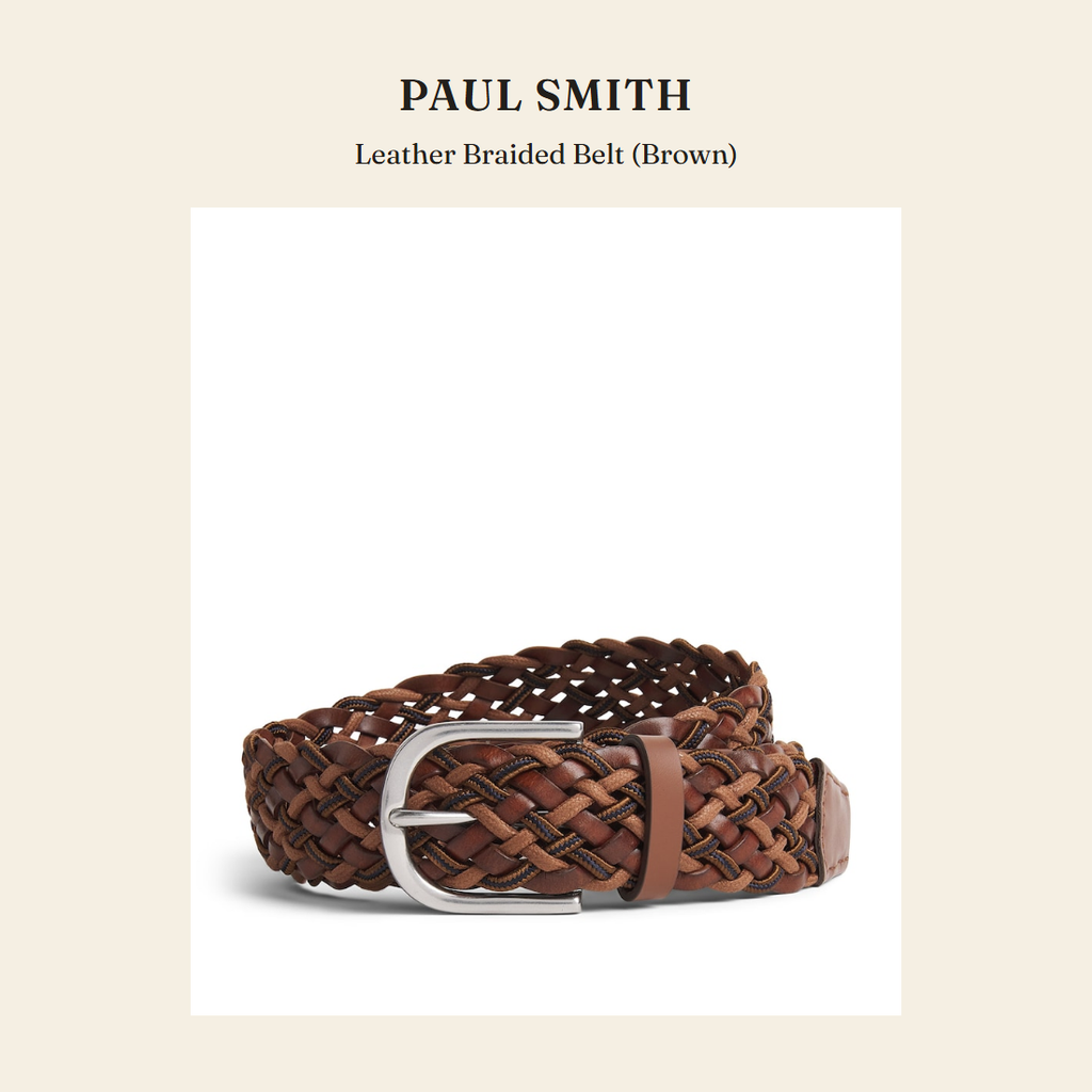 폴 스미스(Paul Smith) Leather Braided Belt (Brown) 벨트 - 영국 정품 직수입 | Lhea UK(레아영국)