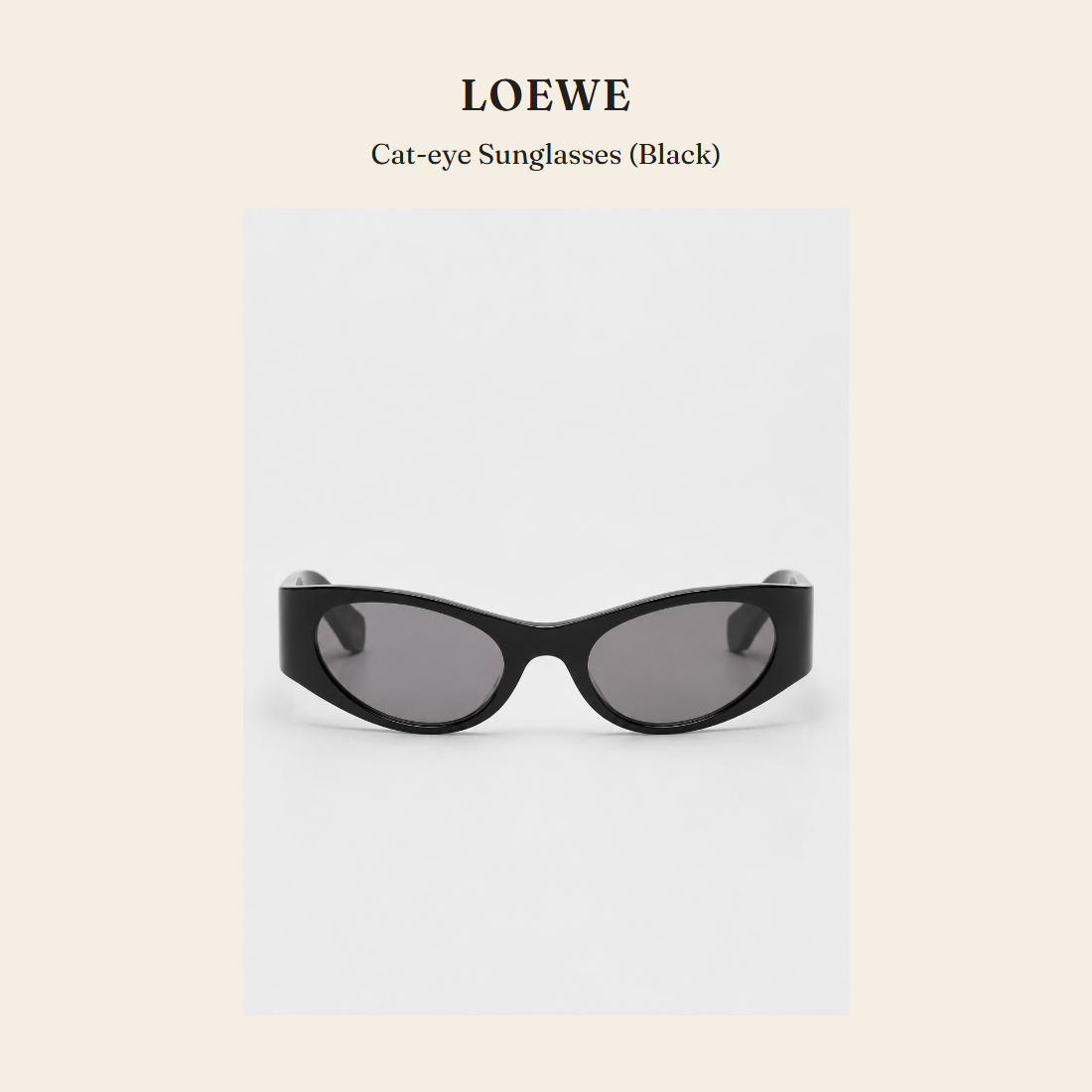 로에베(Loewe) Cat-eye Sunglasses (Black) 선글라스 - 영국 정품 직수입 | Lhea UK(레아영국)