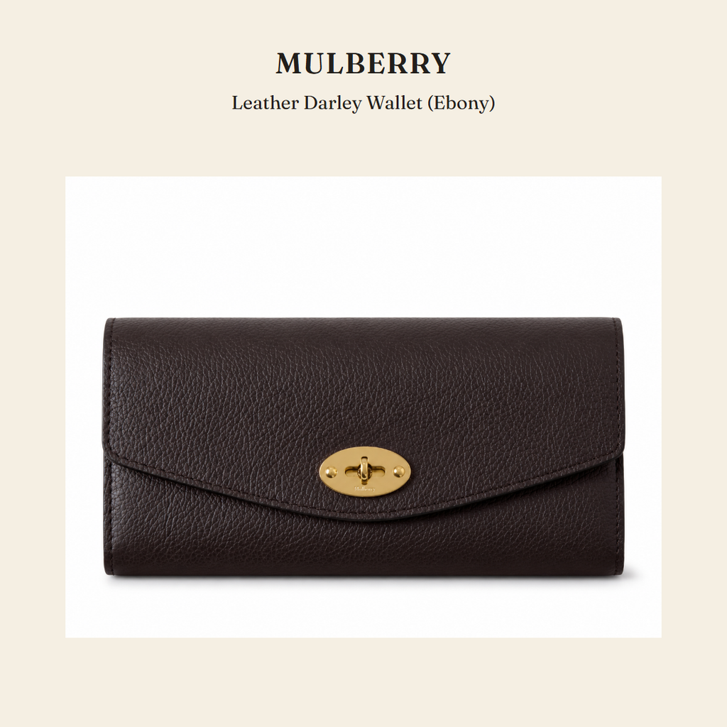 멀버리(Mulberry) Leather Darley Wallet (Ebony) 지갑 - 영국 정품 직수입 | Lhea UK(레아영국)