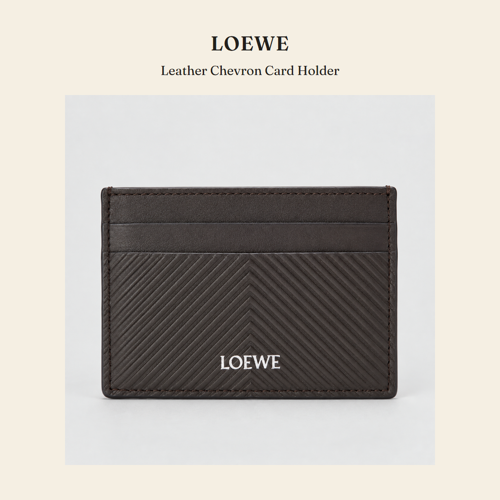 로에베(Loewe) Leather Chevron Card Holder 지갑 - 영국 정품 직수입 | Lhea UK(레아영국)