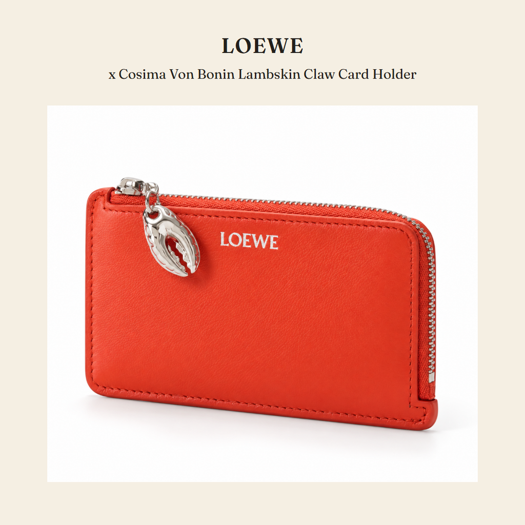 로에베(Loewe) x Cosima Von Bonin Lambskin Claw Card Holder 지갑 - 영국 정품 직수입 | Lhea UK(레아영국)