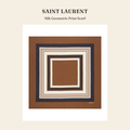 생로랑(Saint Laurent) Silk Geometric Print Scarf 스카프 - 영국 정품 직수입 | Lhea UK(레아영국)