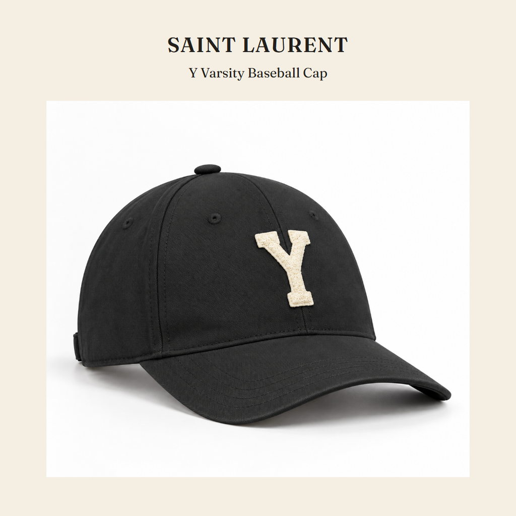 생로랑(Saint Laurent) Y Varsity Baseball Cap 모자 - 영국 정품 직수입 | Lhea UK(레아영국)