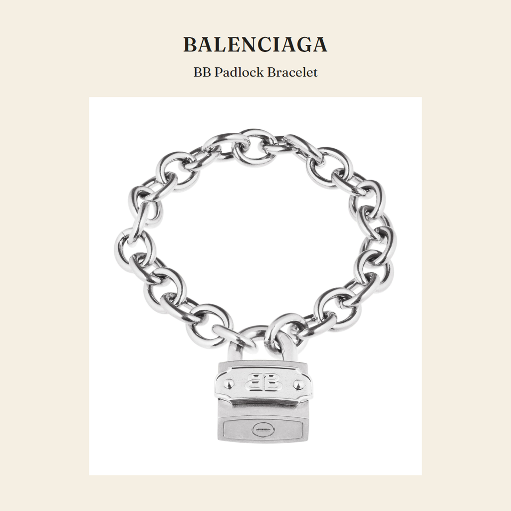 발렌시아가(Balenciaga) BB Padlock Bracelet 주얼리 - 영국 정품 직수입 | Lhea UK(레아영국)