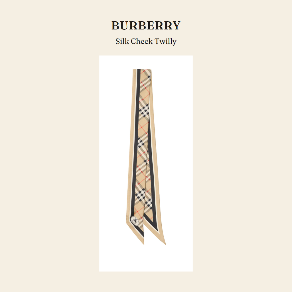 버버리(Burberry) Silk Check Twilly 스카프 - 영국 정품 직수입 | Lhea UK(레아영국)