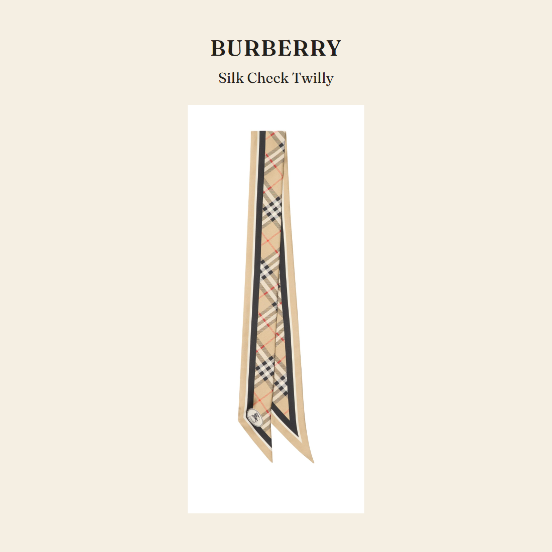 버버리(Burberry) Silk Check Twilly 스카프 - 영국 정품 직수입 | Lhea UK(레아영국)