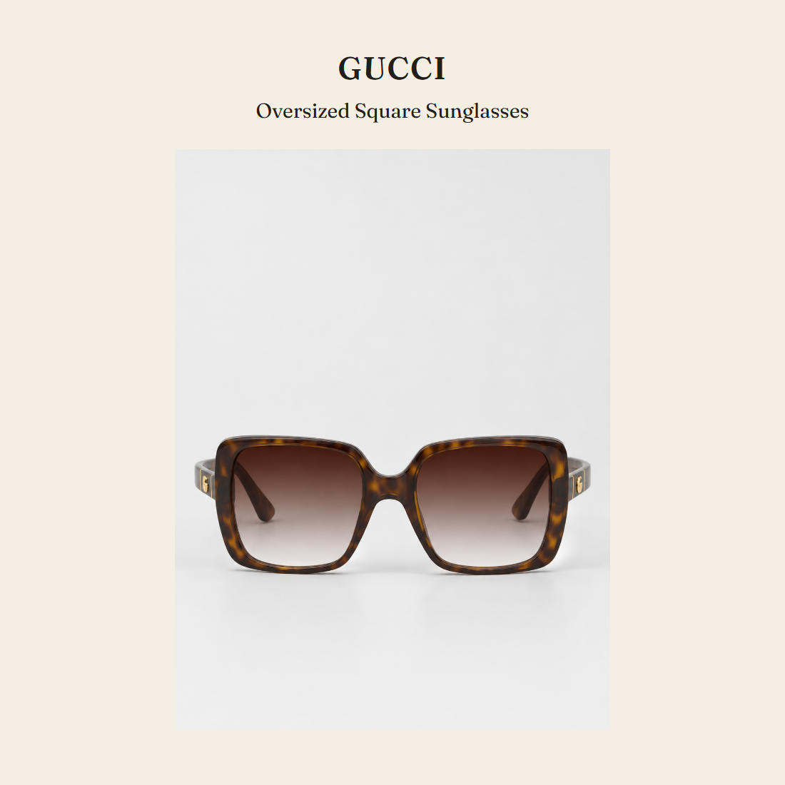 구찌(Gucci) Oversized Square Sunglasses 선글라스 - 영국 정품 직수입 | Lhea UK(레아영국)