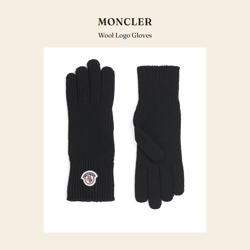 몽클레르(Moncler) Wool Logo Gloves 장갑 - 영국 정품 직수입 | Lhea UK(레아영국)