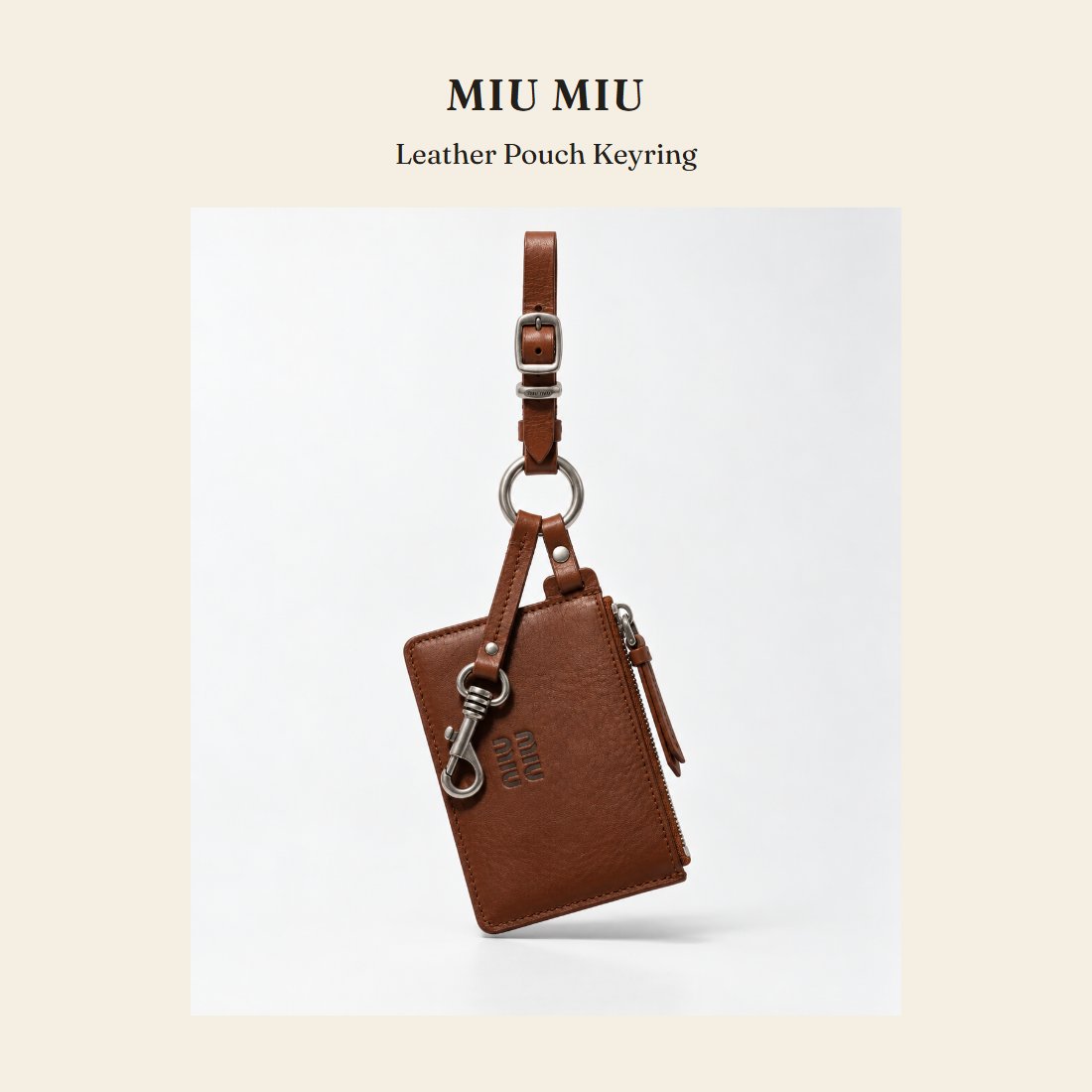 미우미우(Miu Miu) Leather Pouch Keyring - 영국 정품 직수입 | Lhea UK(레아영국)