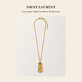 생로랑(Saint Laurent) Cassandre Tablet Necklace (Gold-tone) 주얼리 - 영국 정품 직수입 | Lhea UK(레아영국)
