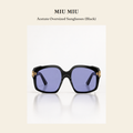 미우미우(Miu Miu) Acetate Oversized Sunglasses (Black) 선글라스 - 영국 정품 직수입 | Lhea UK(레아영국)