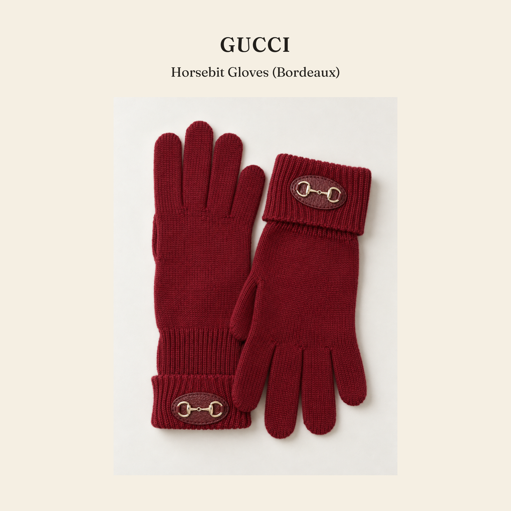 구찌(Gucci) Horsebit Gloves (Bordeaux) 장갑 - 영국직구 정품 | 레아영국