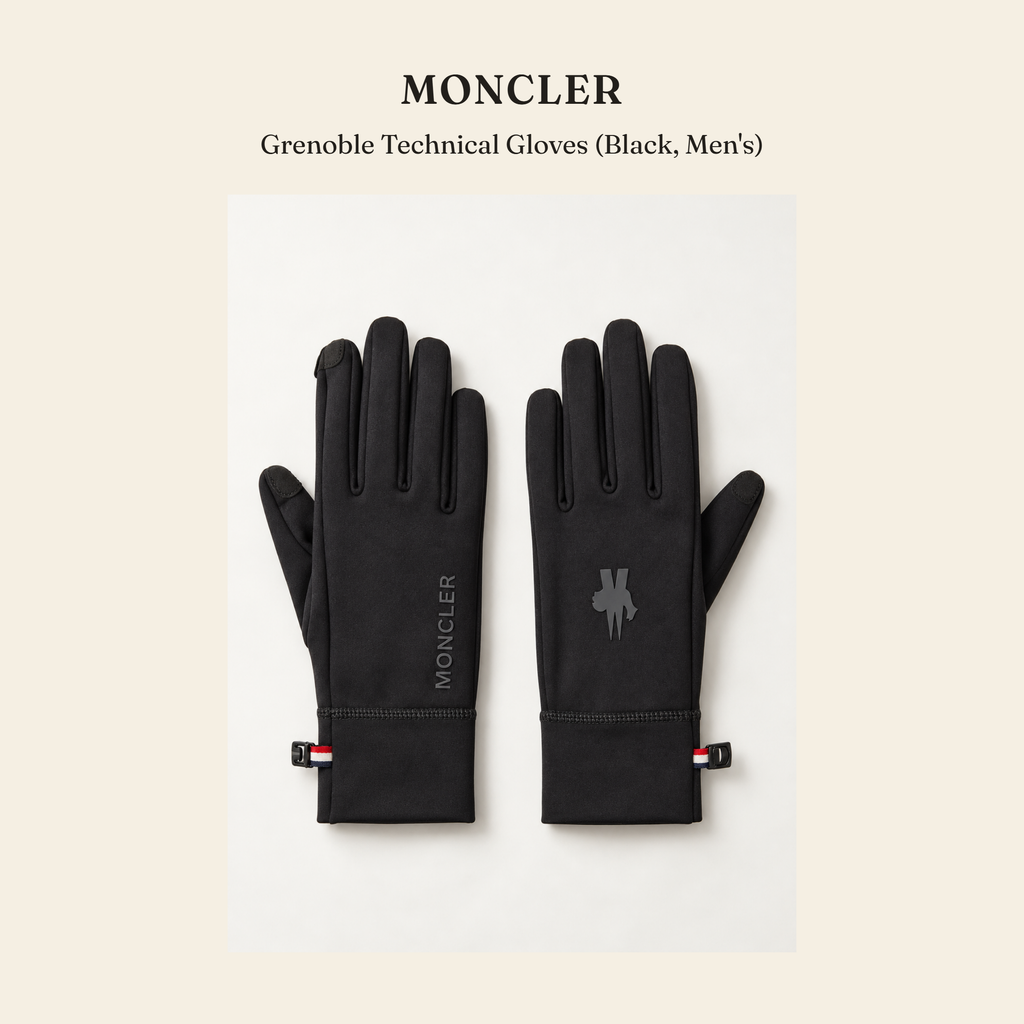 몽클레르(Moncler) Grenoble Technical Gloves (Black, Men's) 장갑 - 영국직구 정품 | 레아영국
