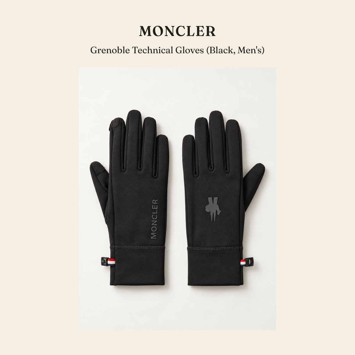몽클레르(Moncler) Grenoble Technical Gloves (Black, Men's) 장갑 - 영국직구 정품 | 레아영국