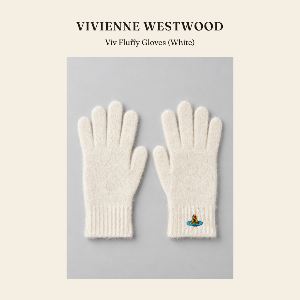 비비안 웨스트우드(Vivienne Westwood) Viv Fluffy Gloves (White) 장갑 - 영국직구 정품 | 레아영국