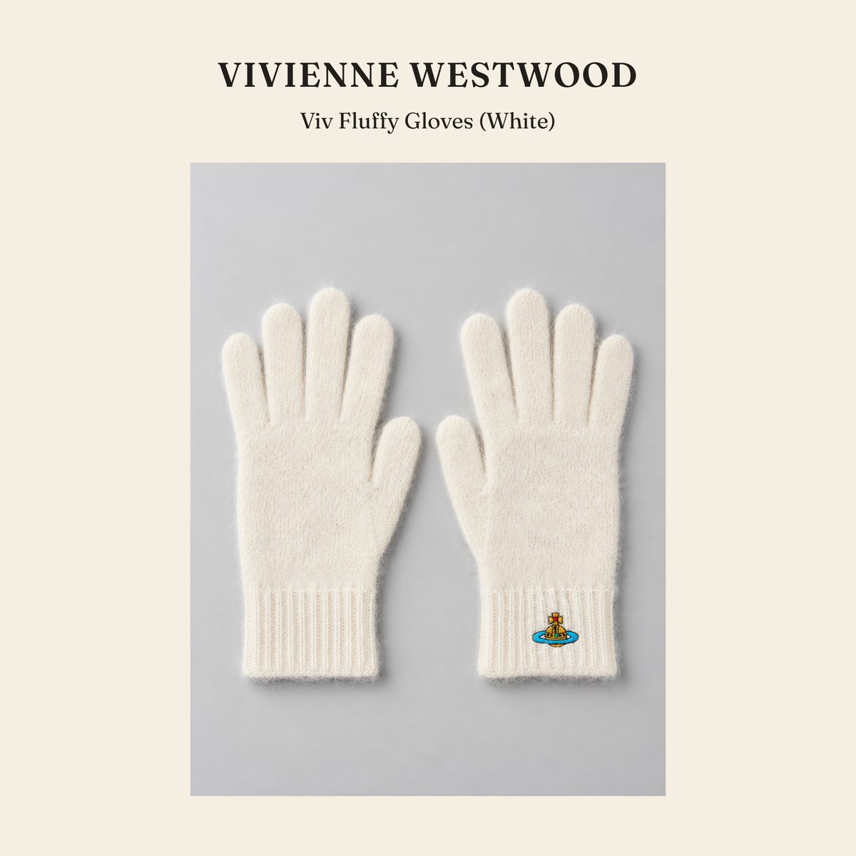 비비안 웨스트우드(Vivienne Westwood) Viv Fluffy Gloves (White) 장갑 - 영국직구 정품 | 레아영국