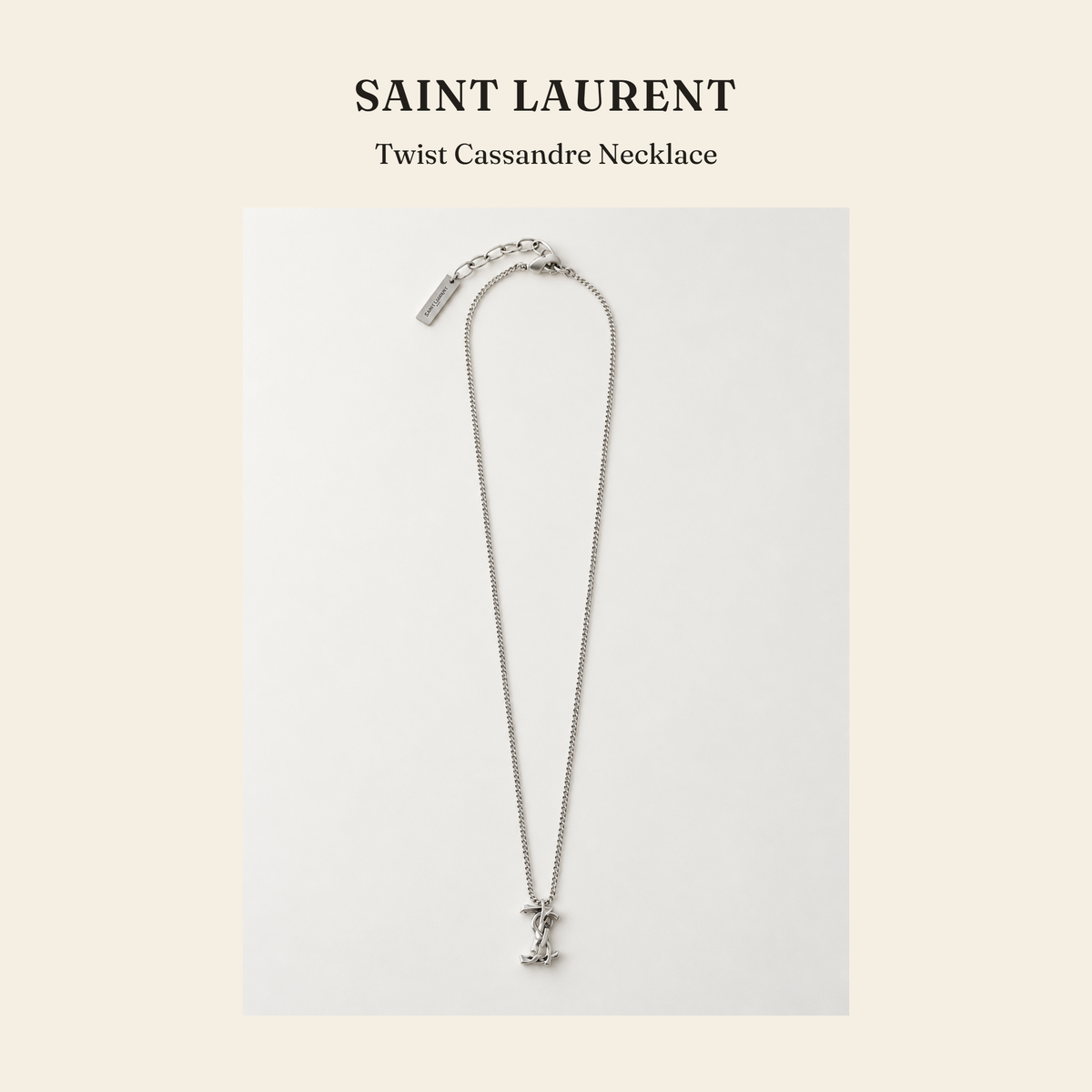 생로랑(Saint Laurent) Twist Cassandre Necklace 주얼리 - 영국직구 정품 | 레아영국