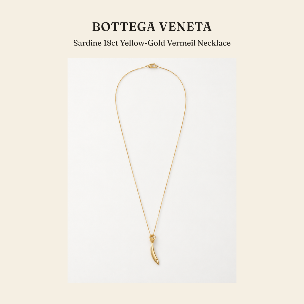 보테가 베네타(Bottega Veneta) Sardine 18ct Yellow-Gold Vermeil Necklace 주얼리 - 영국직구 정품 | 레아영국