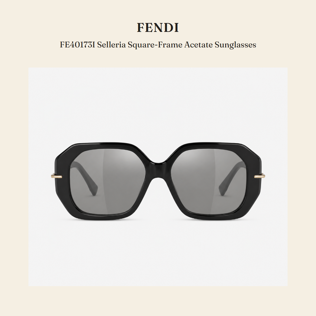펜디(Fendi) FE40173I Selleria Square-Frame Acetate Sunglasses 선글라스 - 영국 정품 직수입 | Lhea UK(레아영국)