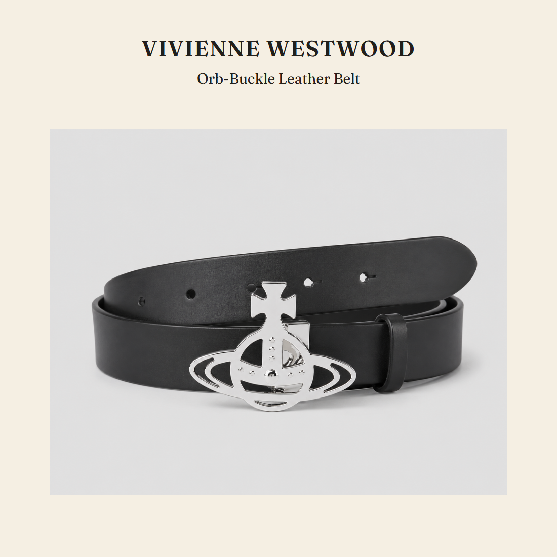 비비안 웨스트우드(Vivienne Westwood) Orb-Buckle Leather Belt 벨트 - 영국 정품 직수입 | Lhea UK(레아영국)