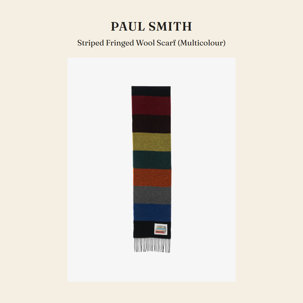 폴 스미스(Paul Smith) Striped Fringed Wool Scarf (Multicolour) 스카프 - 영국 정품 직수입 | Lhea UK(레아영국)