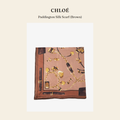 클로에(Chloé) Paddington Silk Scarf (Brown) 스카프 - 영국 정품 직수입 | Lhea UK(레아영국)