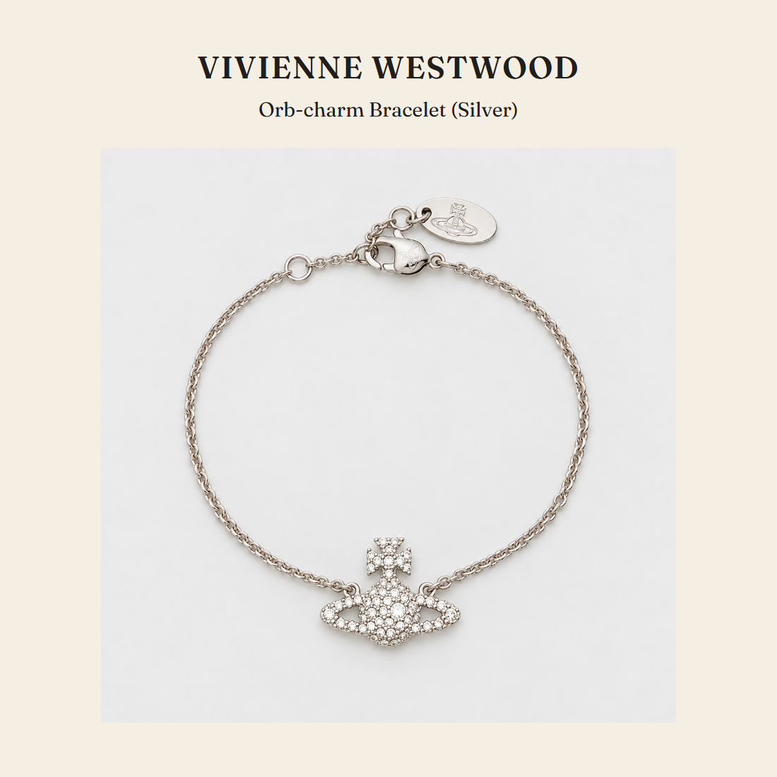 Vivienne Westwood Orb-charm Bracelet (Silver) 주얼리 - 영국 정품 직수입 | Lhea UK(레아영국)