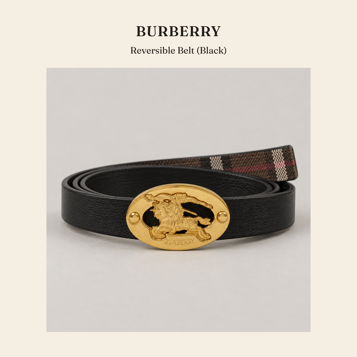 Burberry Reversible Belt (Black) 벨트 - 영국직구 정품 | 레아영국