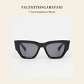 Valentino Garavani V-Sette Sunglasses (Black) 선글라스 - 영국 정품 직수입 | Lhea UK(레아영국)