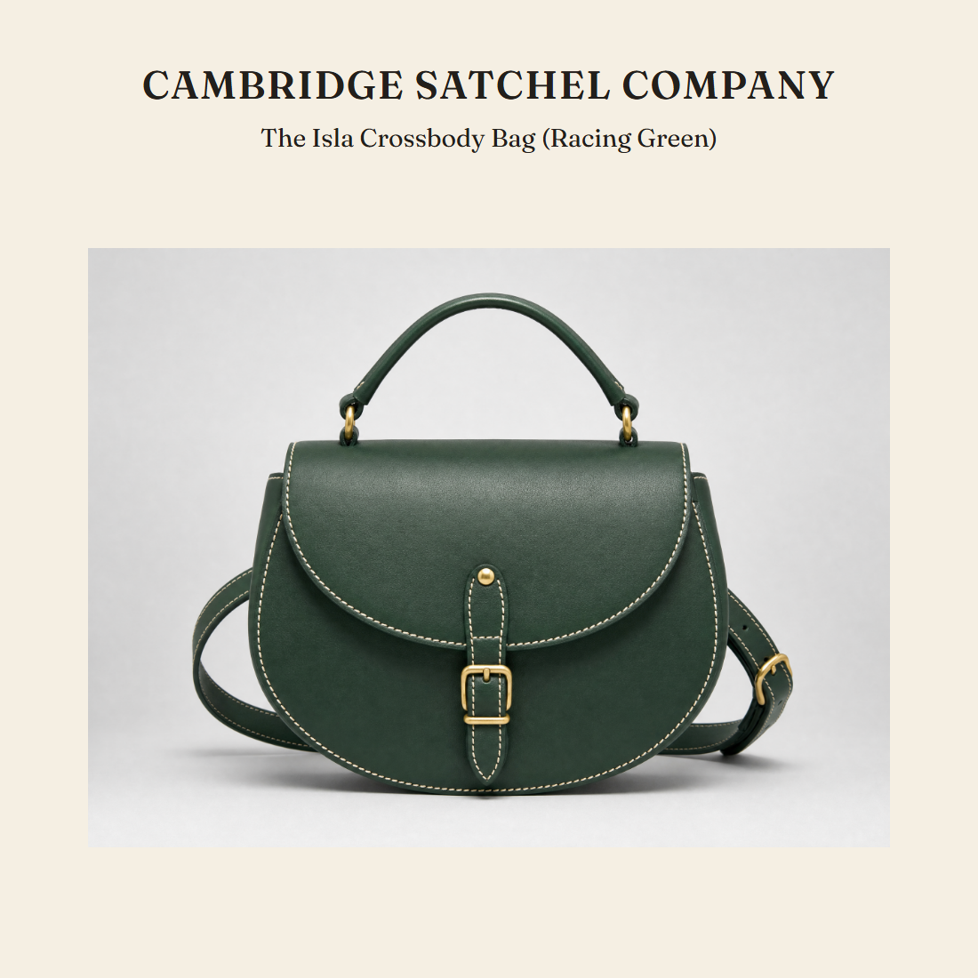 케임브리지 새첼 컴퍼니(Cambridge Satchel Company) The Isla Crossbody Bag (Racing Green) 크로스바디백 - 영국 정품 직수입 | Lhea UK(레아영국)