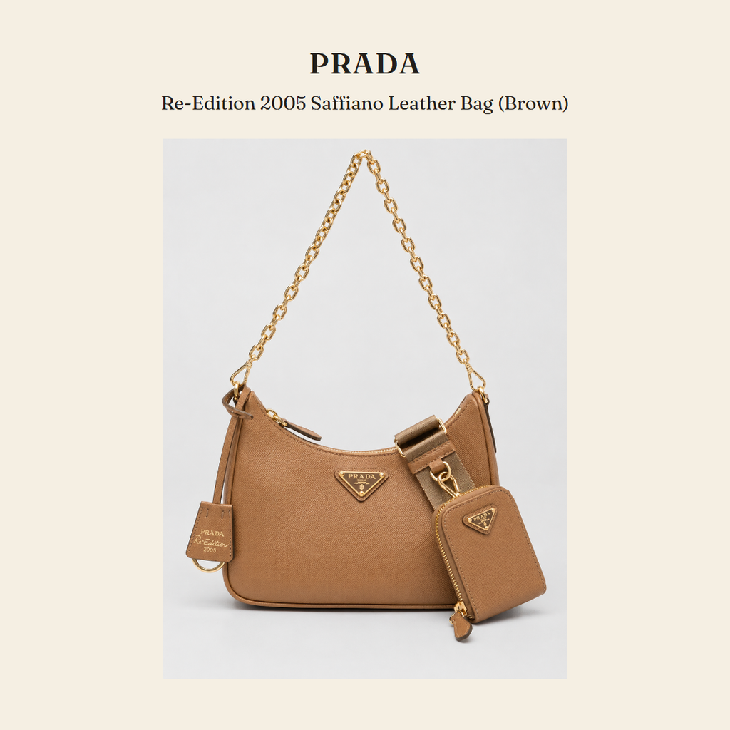 프라다(Prada) Re-Edition 2005 Saffiano Leather Bag (Brown) 숄더백 - 영국 정품 직수입 | Lhea UK(레아영국)