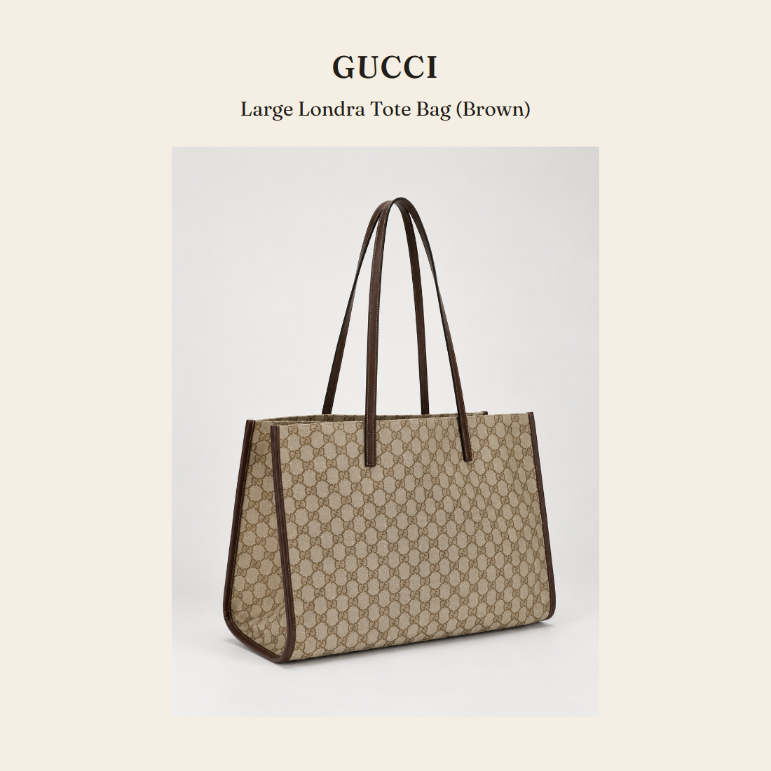 구찌(Gucci) Large Londra Tote Bag (Brown) 토트백 - 영국 정품 직수입 | Lhea UK(레아영국)