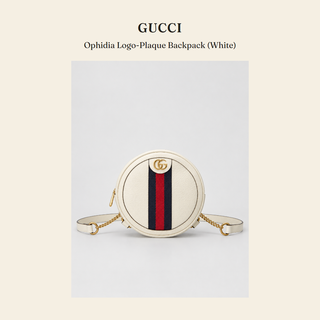 구찌(Gucci) Ophidia Logo-Plaque Backpack (White) 백팩 - 영국 정품 직수입 | Lhea UK(레아영국)