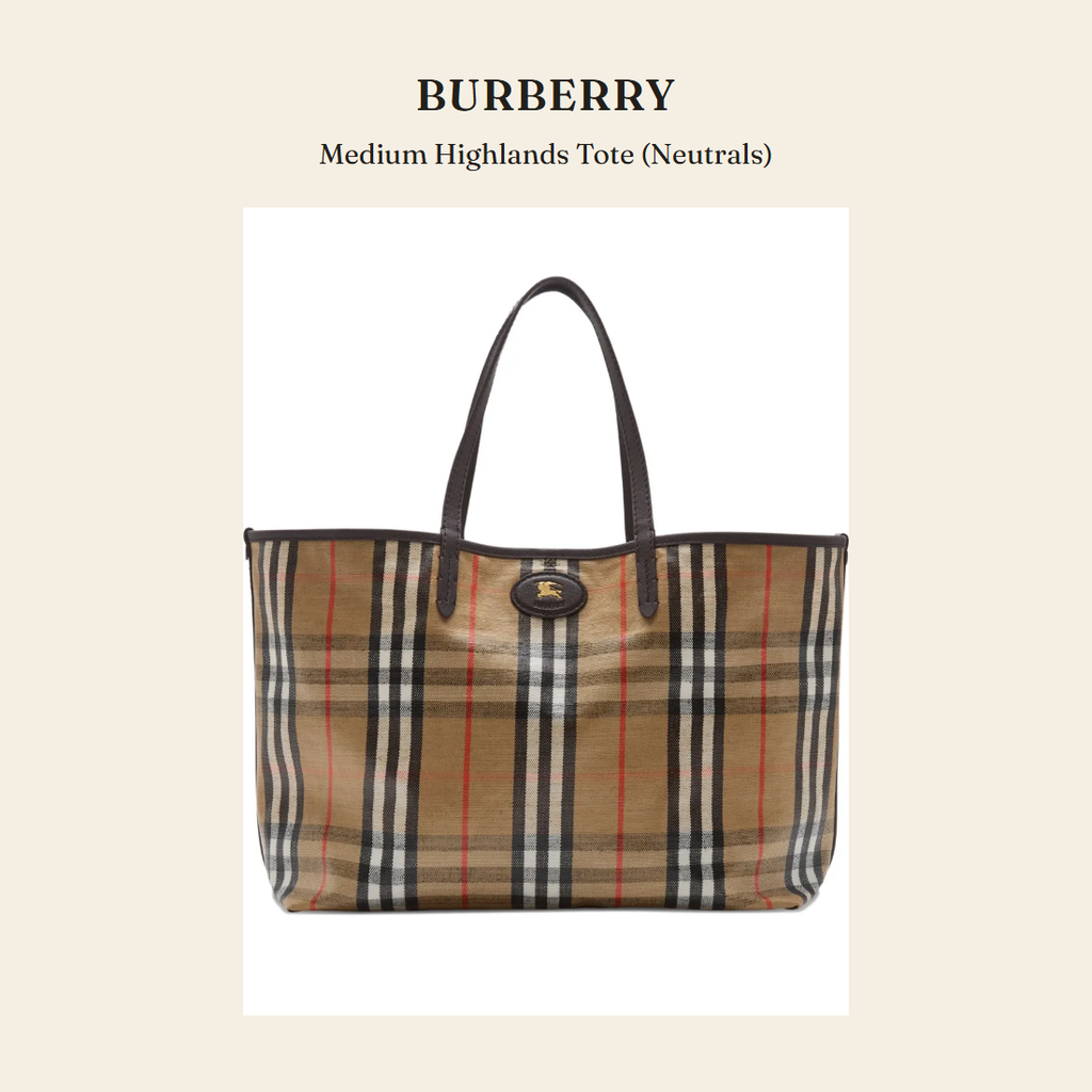 버버리(Burberry) Medium Highlands Tote (Neutrals) 토트백 - 영국 정품 직수입 | Lhea UK(레아영국)