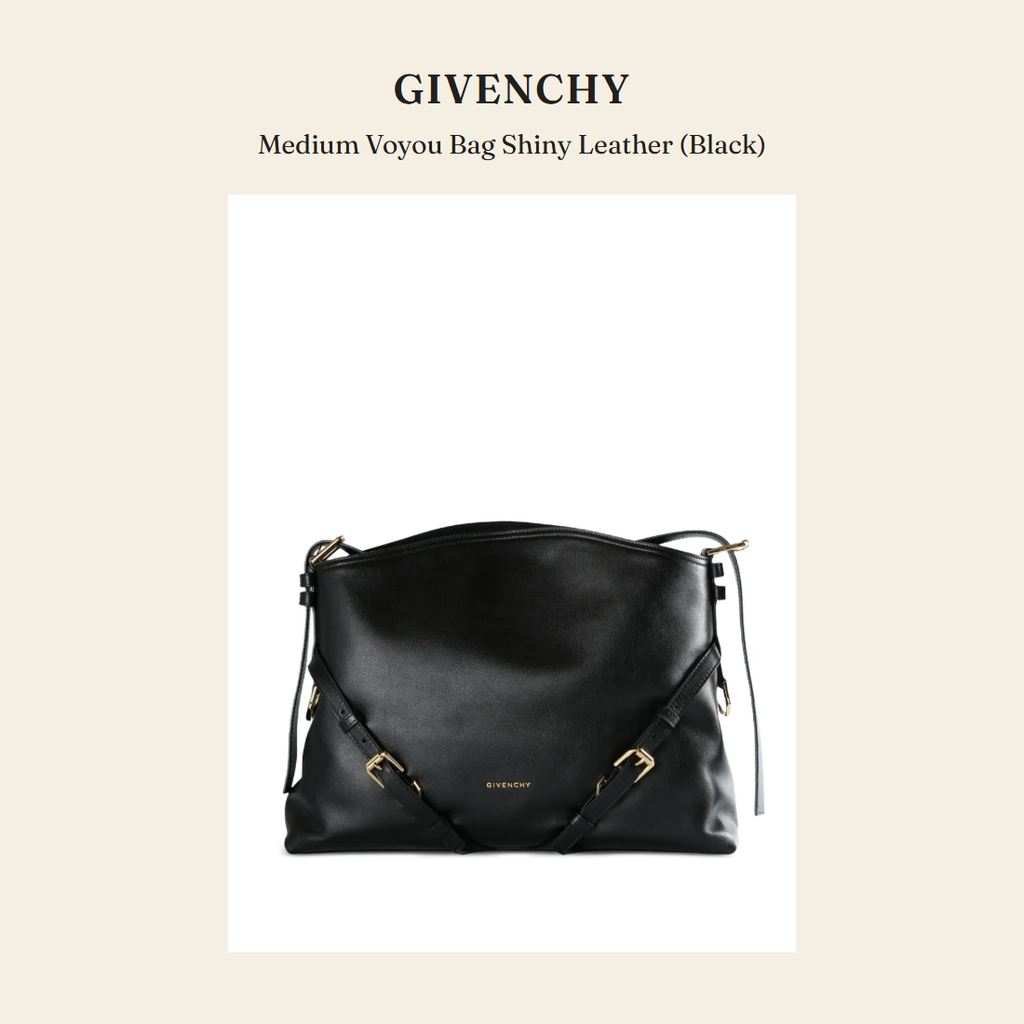 지방시(Givenchy) Medium Voyou Bag Shiny Leather (Black) 숄더백 - 영국 정품 직수입 | Lhea UK(레아영국)
