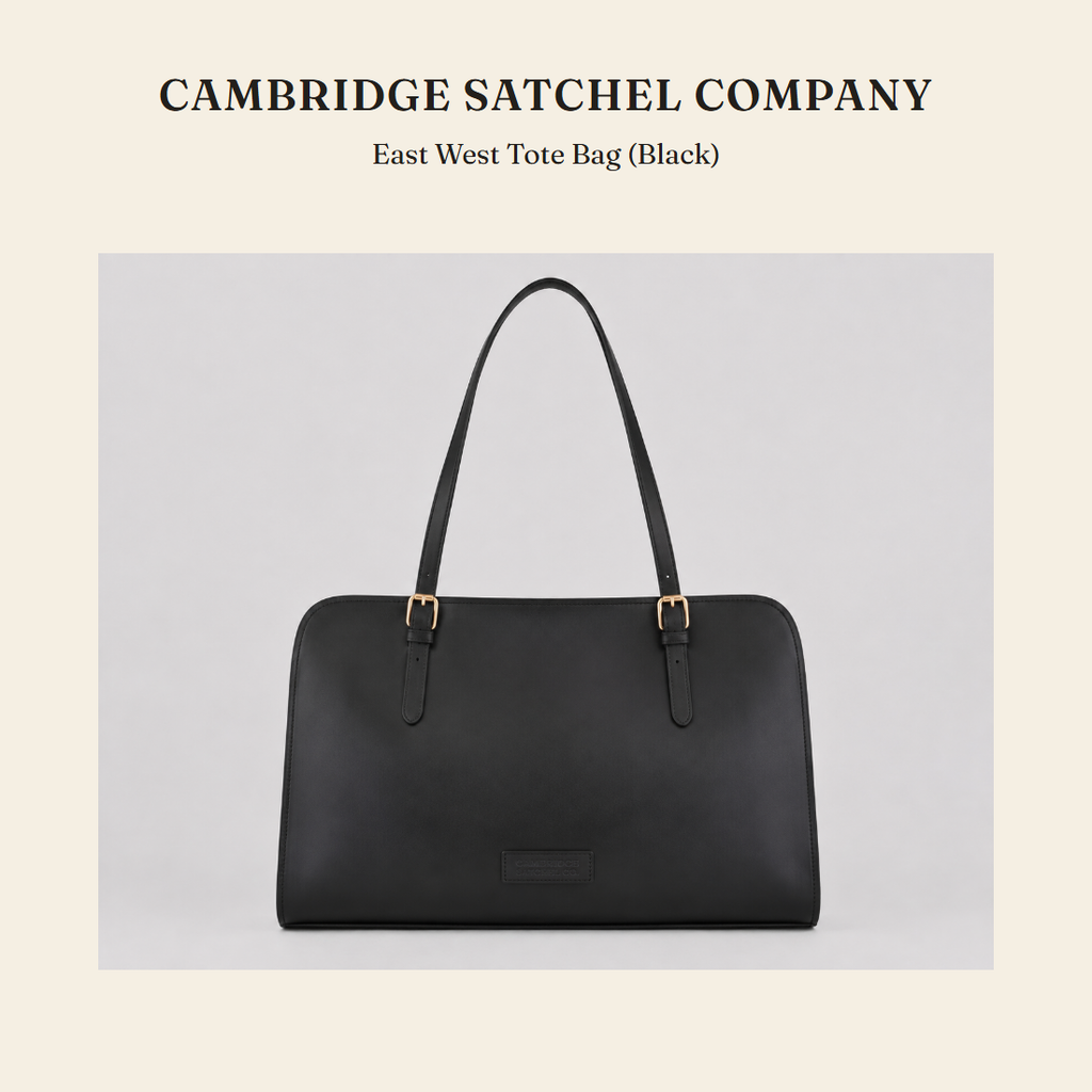 케임브리지 새첼 컴퍼니(Cambridge Satchel Company) East West Tote Bag (Black) 토트백 - 영국 정품 직수입 | Lhea UK(레아영국)