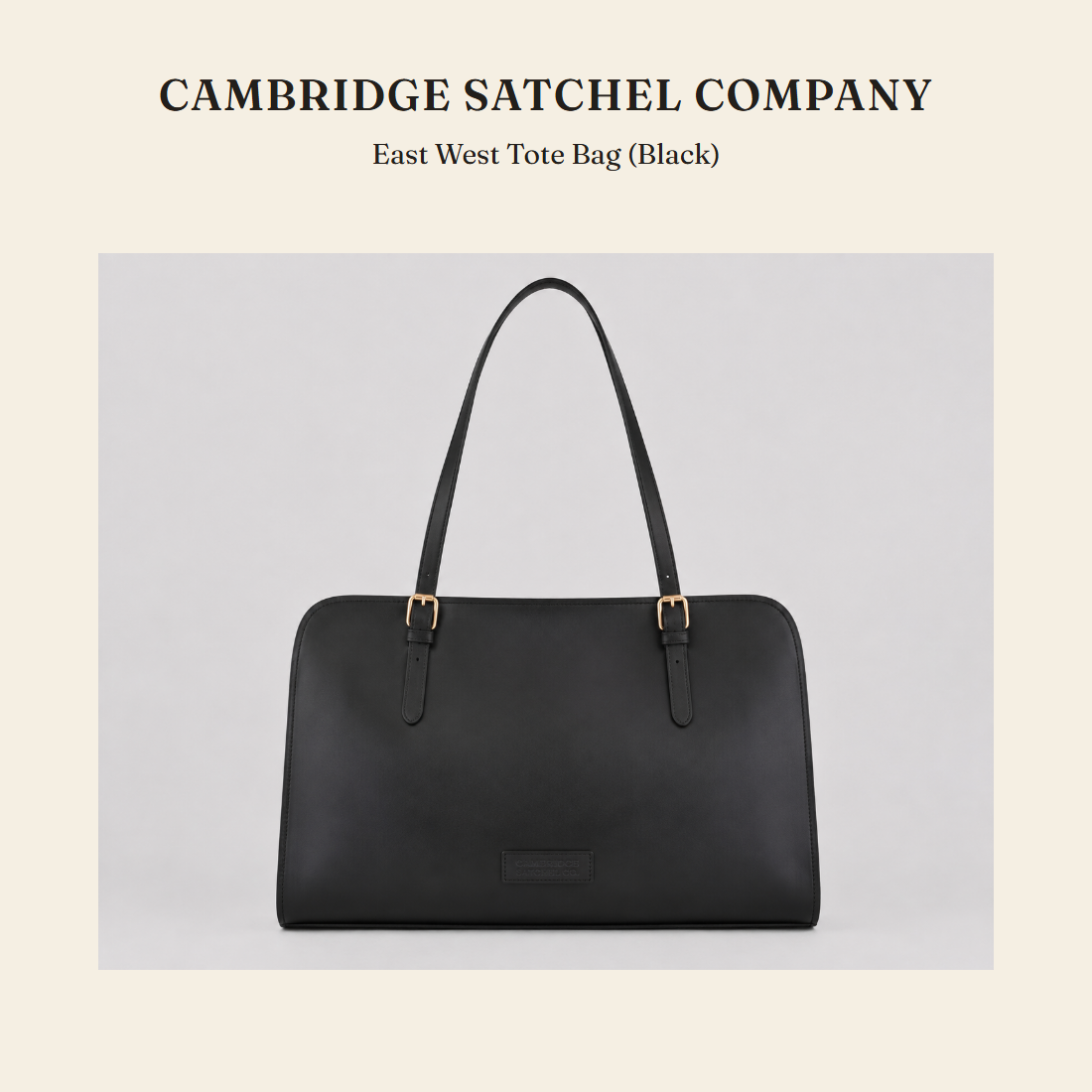케임브리지 새첼 컴퍼니(Cambridge Satchel Company) East West Tote Bag (Black) 토트백 - 영국 정품 직수입 | Lhea UK(레아영국)