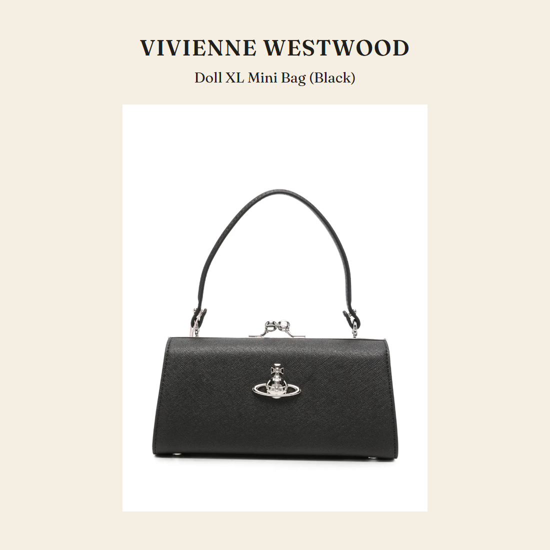 비비안 웨스트우드(Vivienne Westwood) Doll XL Mini Bag (Black) - 영국 정품 직수입 | Lhea UK(레아영국)