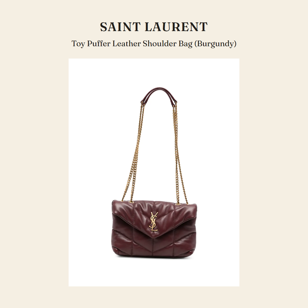 생로랑(Saint Laurent) Toy Puffer Leather Shoulder Bag (Burgundy) 숄더백 - 영국 정품 직수입 | Lhea UK(레아영국)