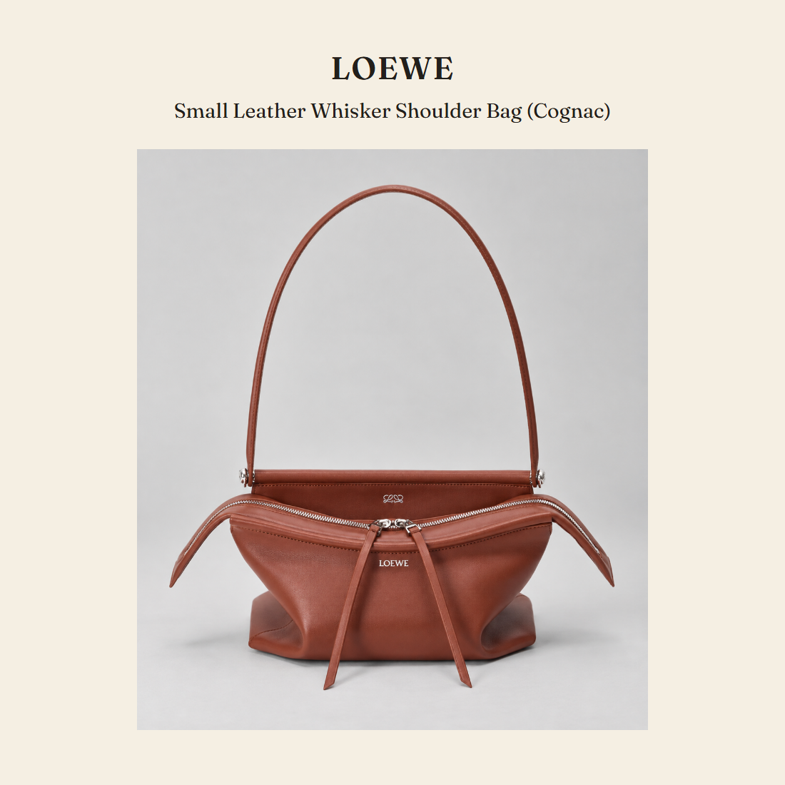 로에베(Loewe) Small Leather Whisker Shoulder Bag (Cognac) 숄더백 - 영국 정품 직수입 | Lhea UK(레아영국)