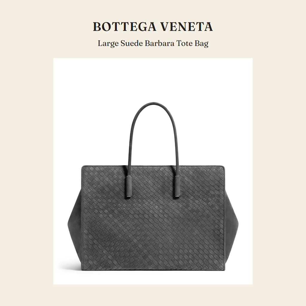 보테가 베네타(Bottega Veneta) Large Suede Barbara Tote Bag 토트백 - 영국 정품 직수입 | Lhea UK(레아영국)