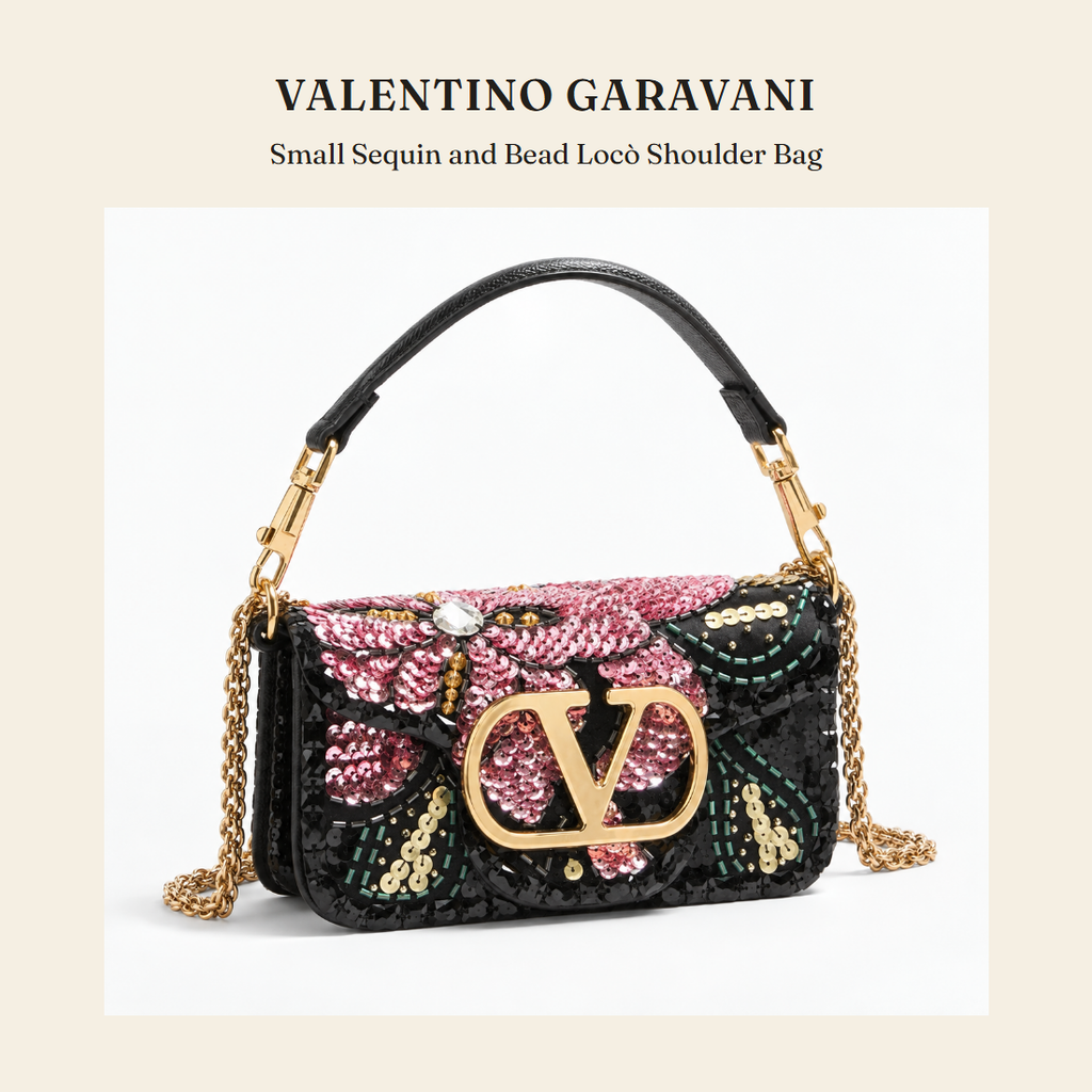 발렌티노 가라바니(Valentino Garavani) Small Sequin and Bead Locò Shoulder Bag 숄더백 - 영국 정품 직수입 | Lhea UK(레아영국)