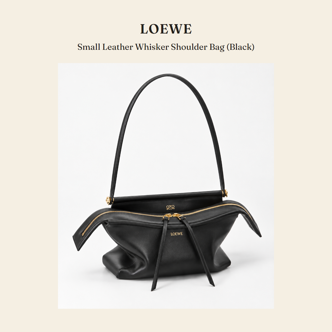 로에베(Loewe) Small Leather Whisker Shoulder Bag (Black) 숄더백 - 영국 정품 직수입 | Lhea UK(레아영국)