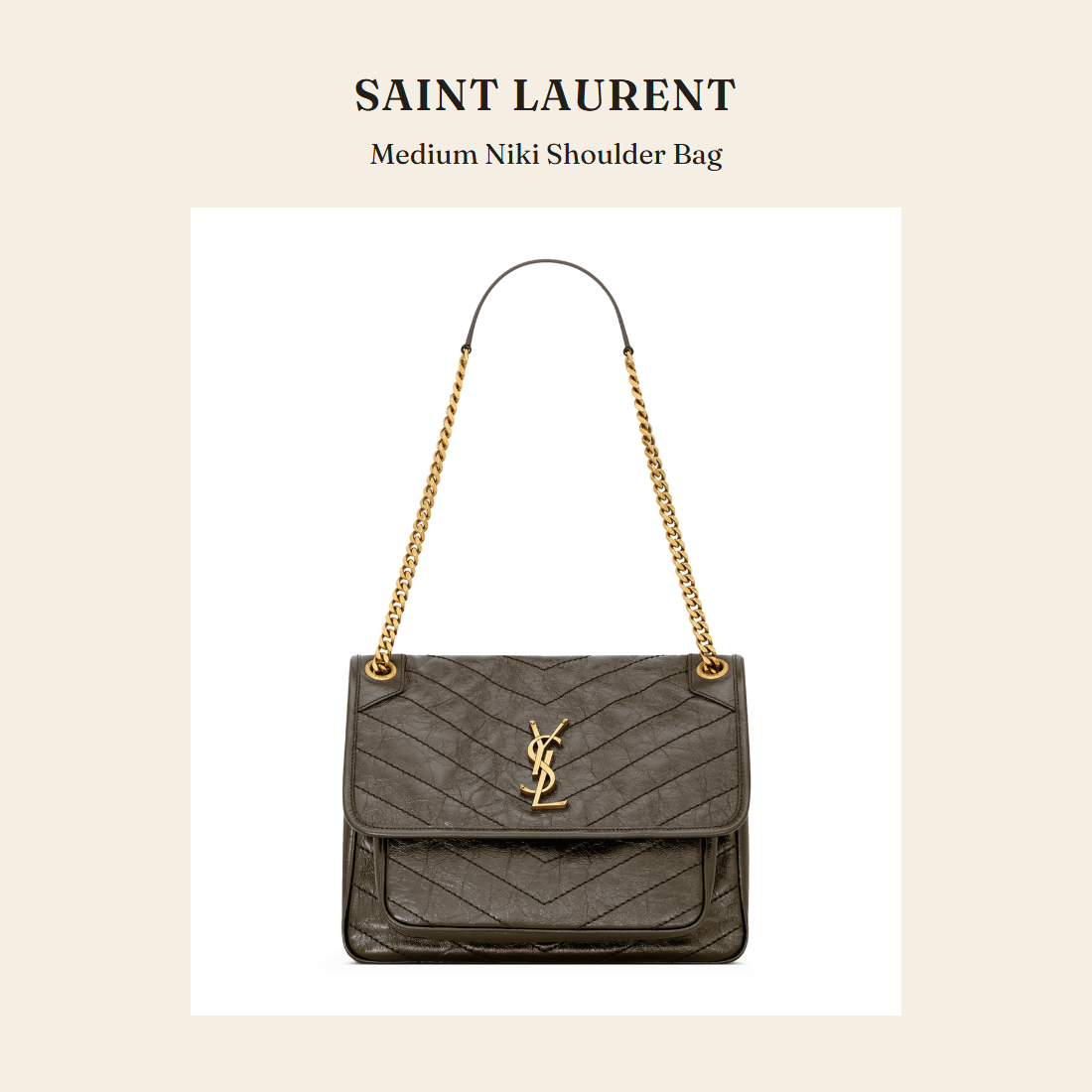 생로랑(Saint Laurent) Medium Niki Shoulder Bag 숄더백 - 영국 정품 직수입 | Lhea UK(레아영국)