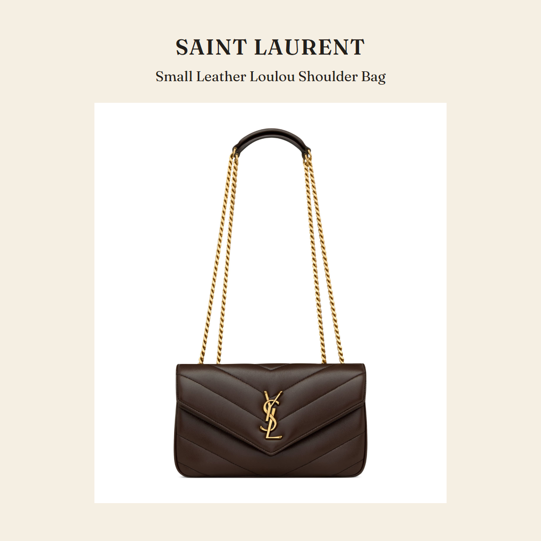 생로랑(Saint Laurent) Small Leather Loulou Shoulder Bag 숄더백 - 영국 정품 직수입 | Lhea UK(레아영국)