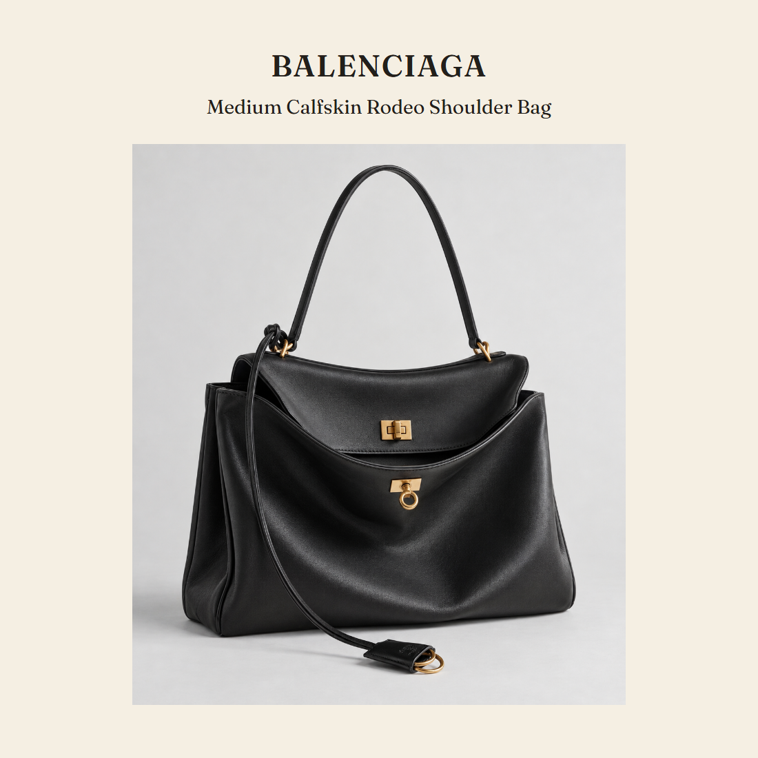 발렌시아가(Balenciaga) Medium Calfskin Rodeo Shoulder Bag 숄더백 - 영국 정품 직수입 | Lhea UK(레아영국)
